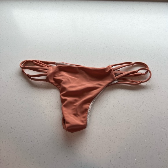 Acacia Swimwear Maui Bottom in Papaya - Picture 2 of 5